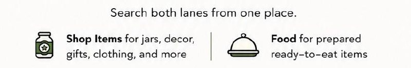 Search both lanes from one place